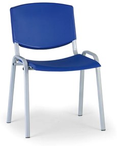 Design konferencia szék - szürke lábak, kék