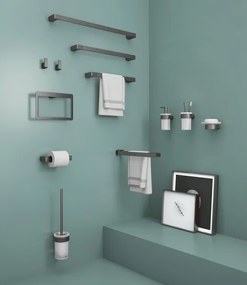 Gedy - 2 darabos PIRENEI fali kampó, fémes szürke