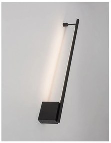Nova Luce fali lámpa, design, fekete, 3000K melegfehér, beépített LED, 1x10W, 366 lm, 9081130