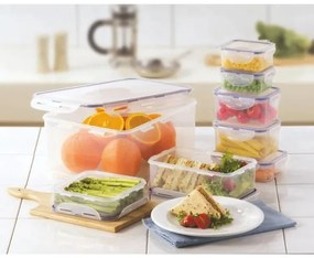 SZETT 7x LOCK kék/átlátszó ételtároló doboz