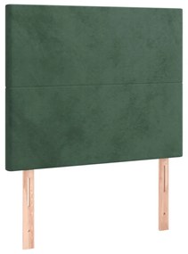 sötétzöld bársony ágykeret matrac nélkül 120 x 200 cm