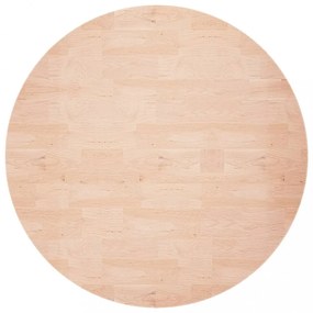 kerek kezeletlen tömör tölgyfa asztallap Ø80 x 1,5 cm