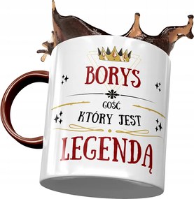 Bordó Bögre Borisz Férj Kolléga Ajándék Nyomtatott Fotóval