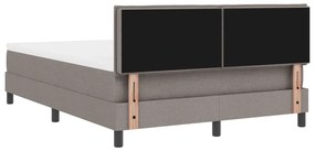 Box Spring Ágy matraccal Taupe 160x200 cm Szövet