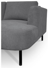 Sötétszürke sarokkanapé (bal oldali-U alakú) Hero – Scandic