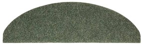 10 db zöld tűlyukasztott öntapadó lépcsőszőnyeg 65 x 21 x 4 cm