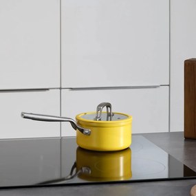 Indukciós tűzhelyhez alkalmas edény fedővel-kerámia felülettel 1,3 l Meda 3.0 – FABINI