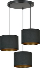 Emibig modern függeszték hilde fekete emi1054/3prem