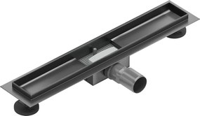 Mexen Flat 50 cm-es vonali lefolyótest, gun gray kefélt - 1E15050