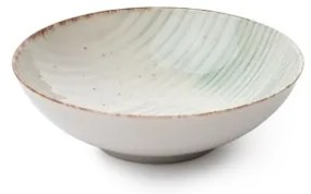 24 darabos porcelán étkészlet, fehér/zöld