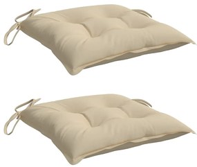 2 db bézs oxford szövet raklappárna 50 x 50 x 7 cm