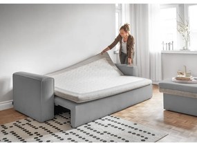 Világosszürke kinyitható kanapé 237 cm Wilson – Miuform