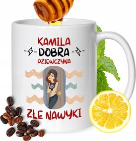 Bögre Kamilla Barátnőknek Ajándék Nyomtatott Fehér 330ml