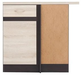 Alsó konyhaszekrény, sarok Julian DNW/100/82/J (Sonoma tölgy + Wenge). 742472
