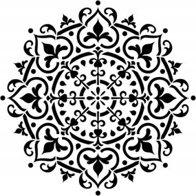 Mandala festősablon vakolatokhoz 40 cm Építészeti beton