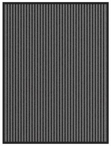 Ajtószőnyeg Fekete és Szürke 80 x 120 cm Polipropilén, PVC