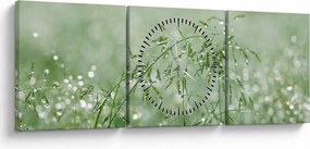 Kép - Harmat a fűben (órával) (90x30 cm)