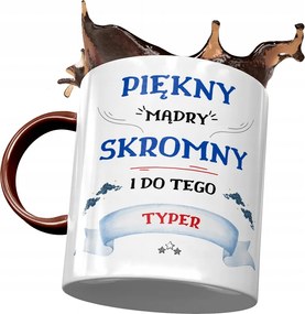 Bordó Bögre Tipikus Gyönyörű Okos Szerény Nyomtatott Fotóval