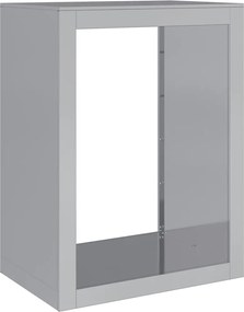 vidaXL horganyzott acél tűzifatároló 60 x 40 x 80 cm