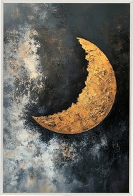 Poszter Keret Alumínium Absztrakt Ég Éjszaka Hold Új Luna Űr 40x60