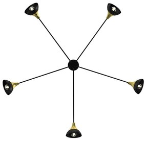 Felületre szerelhető csillár NERGIS 5xE27/60W/230V