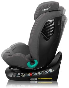 Lionelo - BASTIAAN ONE i-Size 40-150 cm, forgatható autósülés bázissal, Pink Rose