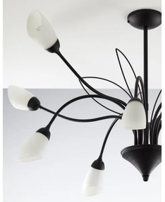 Jupiter 2056 - Csillár rúdon GLORIOSA 10xG9/14W/230V fekete