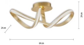 Paul Neuhaus 8331-12 - LED Dimmelhető felületre szerelhető csillár MELINDA LED/30W/230V