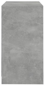 betonszürke szerelt fa tálalószekrény 70x41x75 cm
