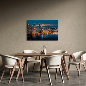 Éjszakai város képe (90x60 cm)
