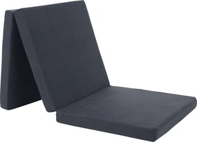 Összehajtható matrac, hab, 65x180, szürke, LEVI 65