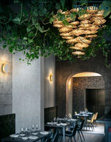 CATELLANI-SMITH CGM35CLVO GOLD MOON Szatén Színű Csillár LED 1W IP20