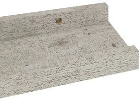 4 db betonszürke fali polc 40 x 9 x 3 cm