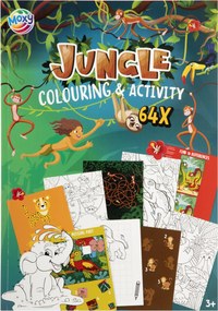 Dzsungel Fun színező és activity szett 64 oldalas