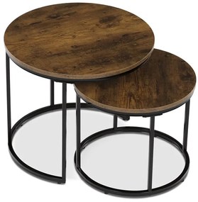 Dohányzóasztal 53×53×46 cm, MDF, Old Wood. CT-G1145 OLW