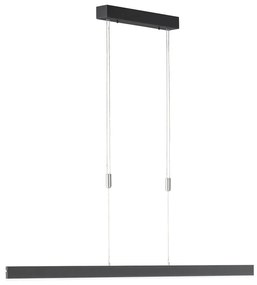 Fekete LED dimmelhető függőlámpa Straight – Fischer & Honsel