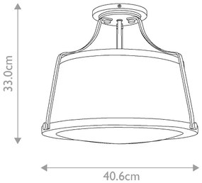 Hinkley - Felületre szerelhető csillár CHARLOTTE 3xE27/75W/230V sárgaréz