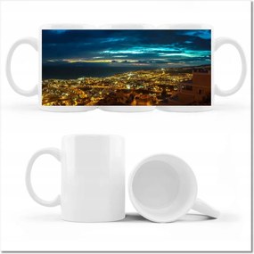 Nyomott mintás bögre Éjszakai séták Város éjszaka