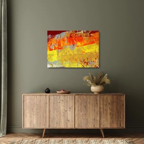 Absztrakció kép - festmény (üvegen) (70x50 cm)