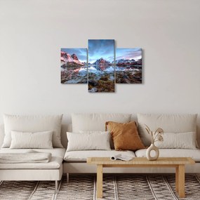 Kép - Napfelkelte Reine felett (90x60 cm)
