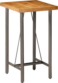 vidaXL tömör újrahasznosított tíkfa bárasztal 60 x 60 x 107 cm