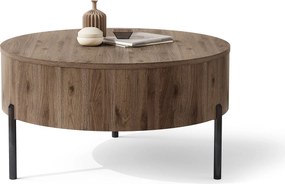 Mazzoni FRIDA Elegáns Diófa – MODERN DOHÁNYZÓASZTAL FELHAJTHATÓ LAPPAL ÉS TÁROLÓVAL