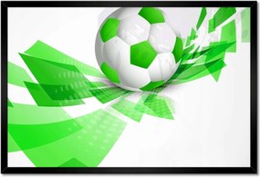 Poszter keretben 60x40 Zöld focilabda