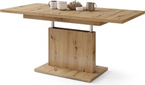 Mazzoni ASTON MINI Artisan Tölgy - MODERN NYITHATÓ EMELHETŐ DOHÁNYZÓASZTAL ÉTKEZŐASZTAL ÁTALAKÍTHATÓ ASZTAL