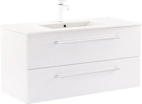 Vario Clam 100 alsó szekrény mosdóval fehér-fehér