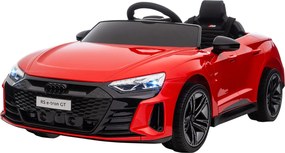 HOMCOM Gyerek Elektromos Autó 12V, Távirányítóval, 2 Motorral, 4 Rugós Kerekekkel, Kéry, Fényszórók, Zene, Lassan Indul, Tanulókerék, 3-5 Éveseknek, P