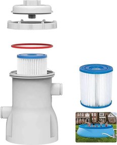 Papírszűrős vízforgató 1,2 m3/óra