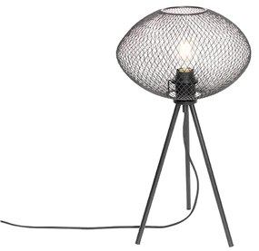 Ipari asztali lámpa állvány fekete - Molly