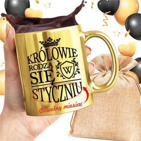 Arany Bögre Királyok Születnek Április Májusban Személyre Szabott Nyomtatás