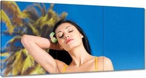 Képek 180x90 Sárga bikini Trópusok Top